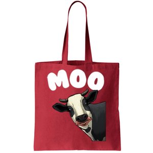 Moo Cow Farmer Farming Farm Contryside Trending Gift Cow Lover Tote Bag