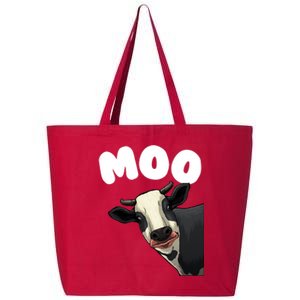 Moo Cow Farmer Farming Farm Contryside Trending Gift Cow Lover 25L Jumbo Tote