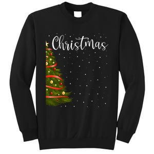 Merry Christmas Funny Christmas Tree Couples Matching  Sweatshirt