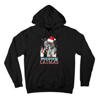 Meowy Catmas Funny Christmas Cat Meme Ugly Xmas Gift Cute Hoodie