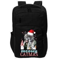 Meowy Catmas Funny Christmas Cat Meme Ugly Xmas Gift Cute Impact Tech Backpack