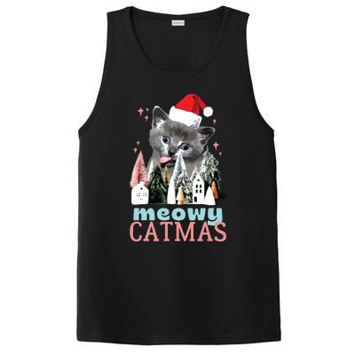 Meowy Catmas Funny Christmas Cat Meme Ugly Xmas Gift Cute PosiCharge Competitor Tank