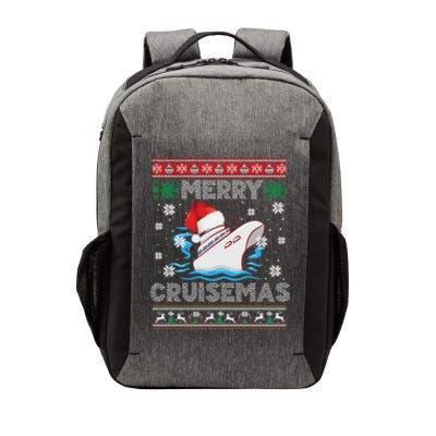 Merry Cruisemas Funny Cruise Ship Family Ugly Christmas Vector Backpack