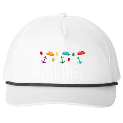 Merry Cruisemas Family Cruise Christmas Cruisin Crew  Snapback Five-Panel Rope Hat