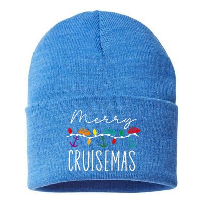 Merry Cruisemas Family Cruise Christmas Cruisin Crew  Sustainable Knit Beanie