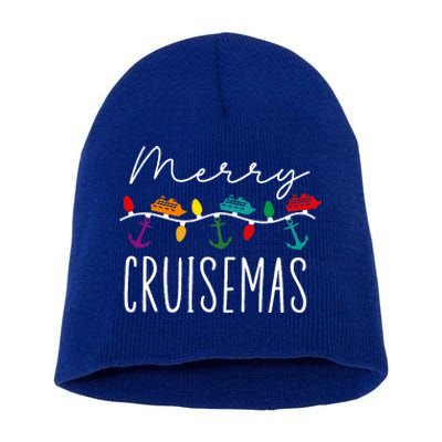 Merry Cruisemas Family Cruise Christmas Cruisin Crew  Short Acrylic Beanie