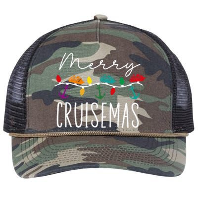 Merry Cruisemas Family Cruise Christmas Cruisin Crew  Retro Rope Trucker Hat Cap