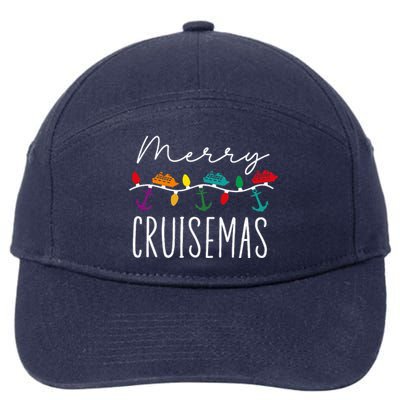 Merry Cruisemas Family Cruise Christmas Cruisin Crew  7-Panel Snapback Hat