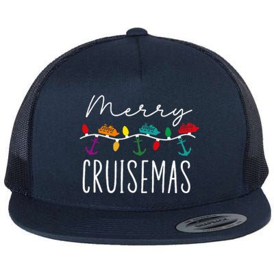 Merry Cruisemas Family Cruise Christmas Cruisin Crew  Flat Bill Trucker Hat