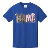 Mama Claus Funny Gift Christmas Lights Pajama Family Matching Cool Gift Kids T-Shirt