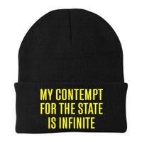 My Contempt For The State Is Infinite Knit Cap Winter Beanie