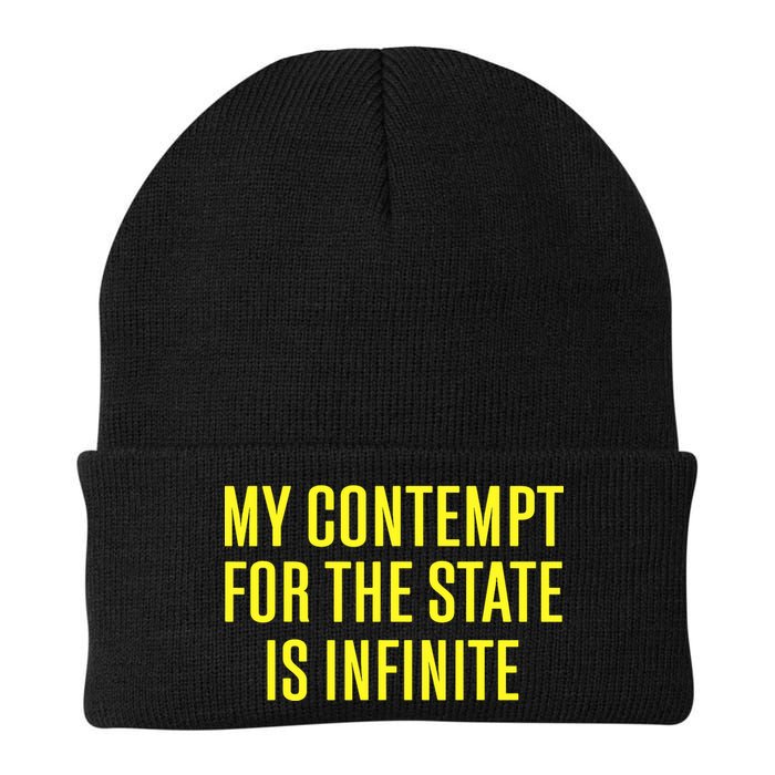 My Contempt For The State Is Infinite Knit Cap Winter Beanie