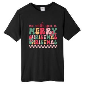 Merry Christmas Festive Greetings Tall Fusion ChromaSoft Performance T-Shirt