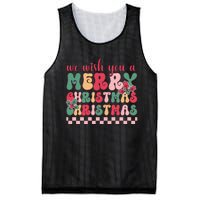 Merry Christmas Festive Greetings Mesh Reversible Basketball Jersey Tank