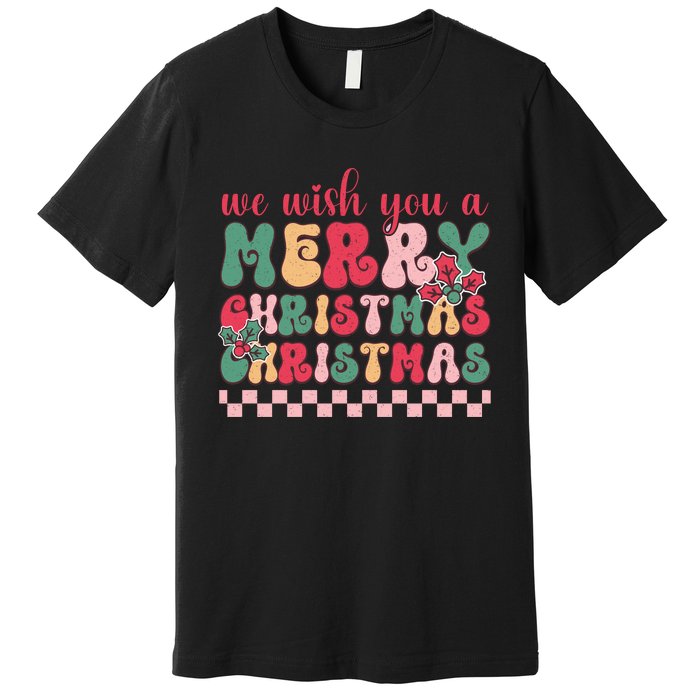 Merry Christmas Festive Greetings Premium T-Shirt