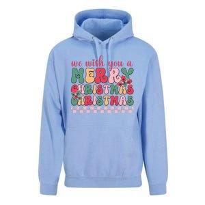 Merry Christmas Festive Greetings Unisex Surf Hoodie