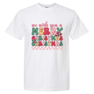 Merry Christmas Festive Greetings Garment-Dyed Heavyweight T-Shirt