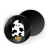 Moo! Cute Funny Cow Print Ghost Halloween Magnet