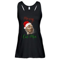 Merry Catmas Funny Christmas Holiday  Cat Kitten Ladies Essential Flowy Tank