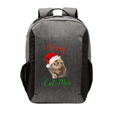 Merry Catmas Funny Christmas Holiday  Cat Kitten Vector Backpack
