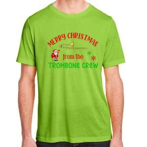 Merry Christmas From The Trombone Crew Band Member Musician Adult ChromaSoft Performance T-Shirt