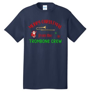 Merry Christmas From The Trombone Crew Band Member Musician Tall T-Shirt