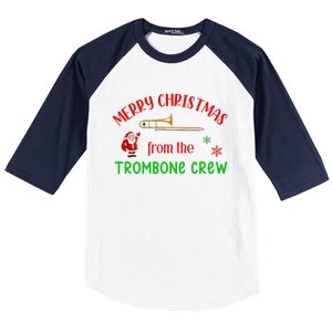 Merry Christmas From The Trombone Crew Band Member Musician Baseball Sleeve Shirt