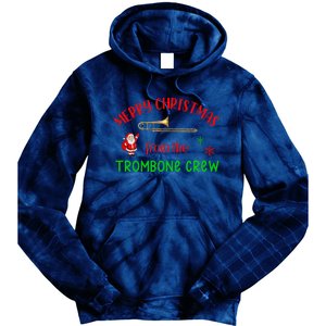 Merry Christmas From The Trombone Crew Band Member Musician Tie Dye Hoodie