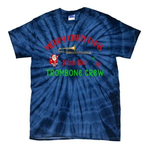 Merry Christmas From The Trombone Crew Band Member Musician Tie-Dye T-Shirt