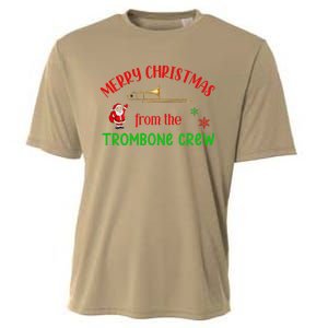 Merry Christmas From The Trombone Crew Band Member Musician Cooling Performance Crew T-Shirt