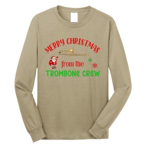 Merry Christmas From The Trombone Crew Band Member Musician Long Sleeve Shirt