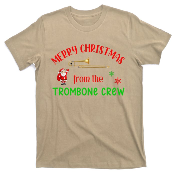 Merry Christmas From The Trombone Crew Band Member Musician T-Shirt