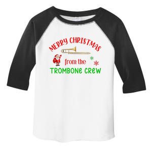 Merry Christmas From The Trombone Crew Band Member Musician Toddler Fine Jersey T-Shirt