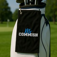 Mr Commish Fantasy Football Commissioner Golf Towel