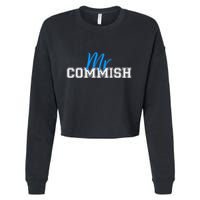Mr Commish Fantasy Football Commissioner Cropped Pullover Crew