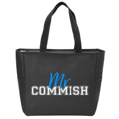 Mr Commish Fantasy Football Commissioner Zip Tote Bag