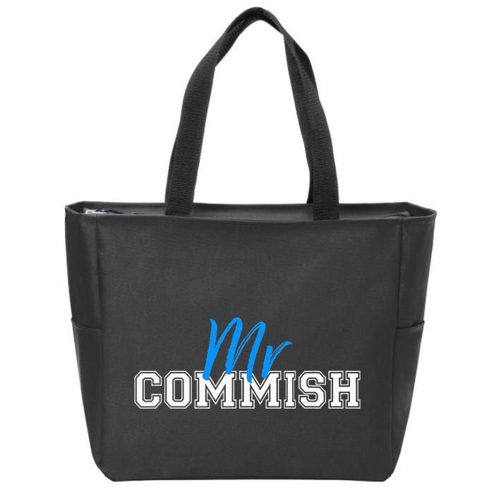 Mr Commish Fantasy Football Commissioner Zip Tote Bag