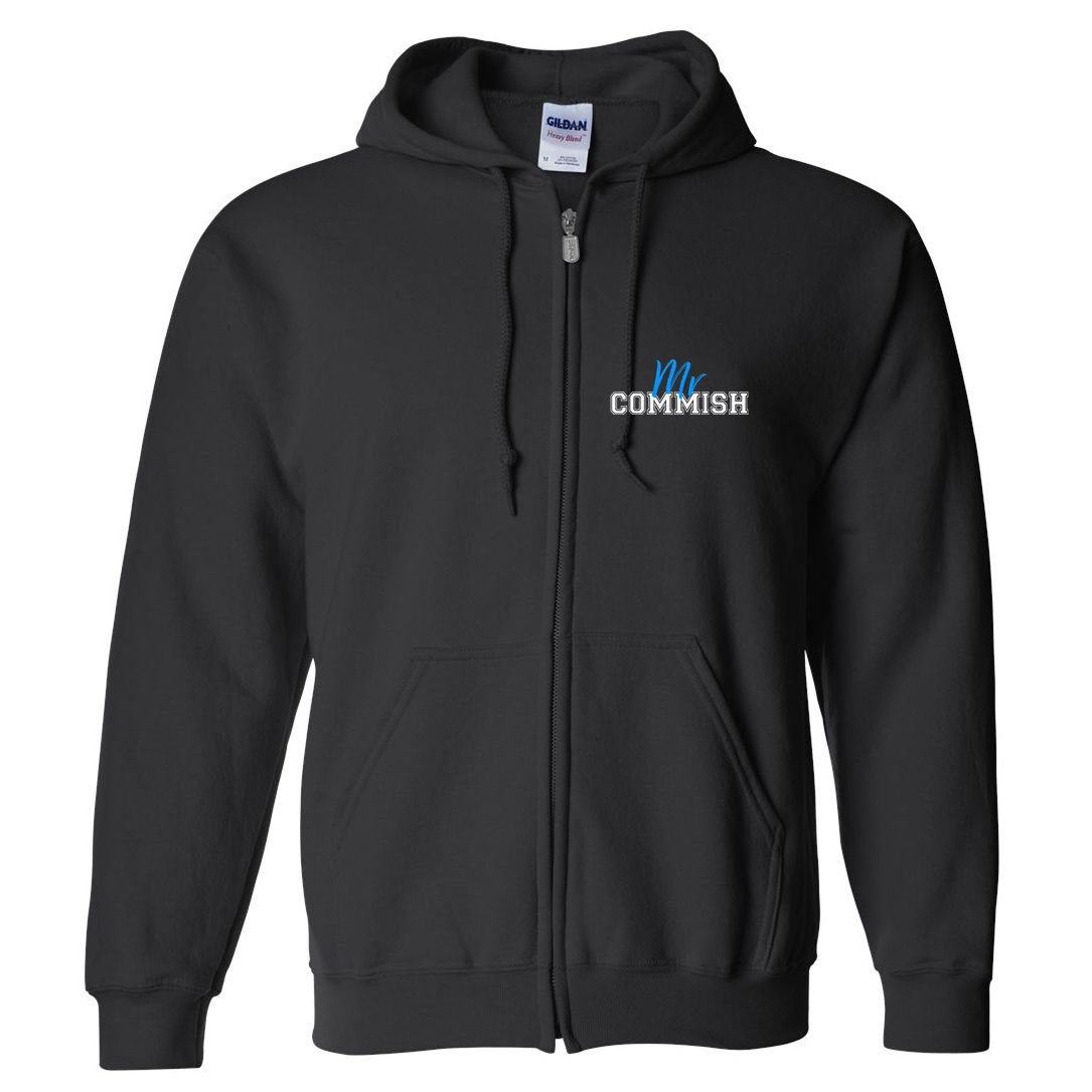 Mr Commish Fantasy Football Commissioner Full Zip Hoodie