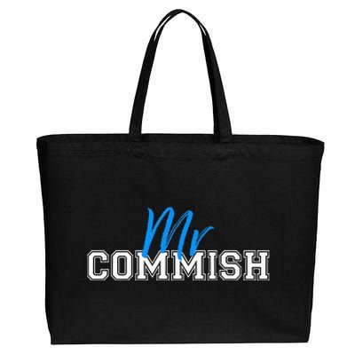 Mr Commish Fantasy Football Commissioner Cotton Canvas Jumbo Tote