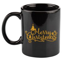 Merry Christmas Festive Holiday 11oz C Handle Ceramic Mug