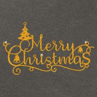 Merry Christmas Festive Holiday Cotton Canvas Backpack