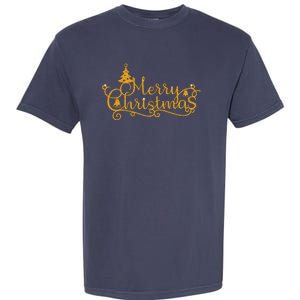 Merry Christmas Festive Holiday Garment-Dyed Heavyweight T-Shirt