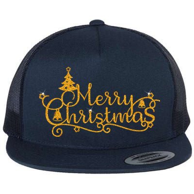 Merry Christmas Festive Holiday Flatbill Hat