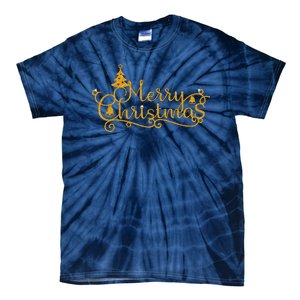 Merry Christmas Festive Holiday Tie-Dye T-Shirt