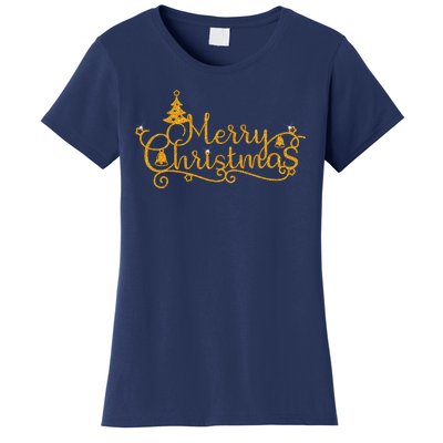 Merry Christmas Festive Holiday Women's T-Shirt