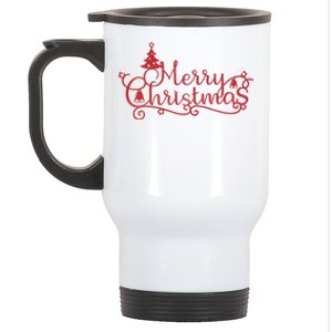 Merry Christmas Festive Holiday Stainless Steel Travel Mug