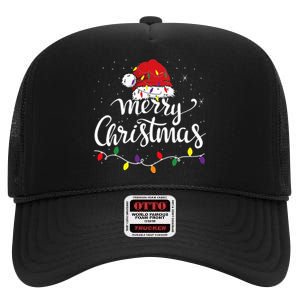 Merry Christmas Family Funny Christmas High Crown Mesh Back Trucker Hat