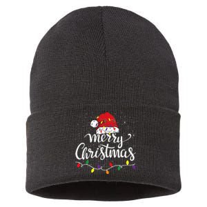 Merry Christmas Family Funny Christmas Sustainable Knit Beanie