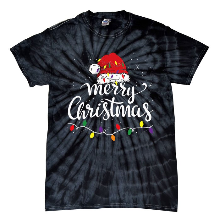 Merry Christmas Family Funny Christmas Tie-Dye T-Shirt