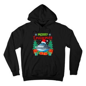 Merry Cruisemas Family Cruise Christmas Funny Boat Trip Tall Hoodie